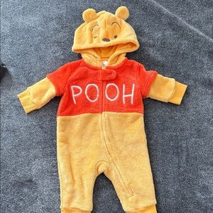 Disney Pooh Red and Yellow Kids Footie
